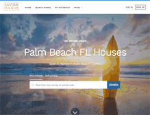 Tablet Screenshot of palmbeachflhouses.com